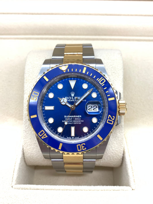 ロレックス ROLEX サブマリーナデイト YG/SSコンビ 青サブ 126613LB 中古良品 メンズ