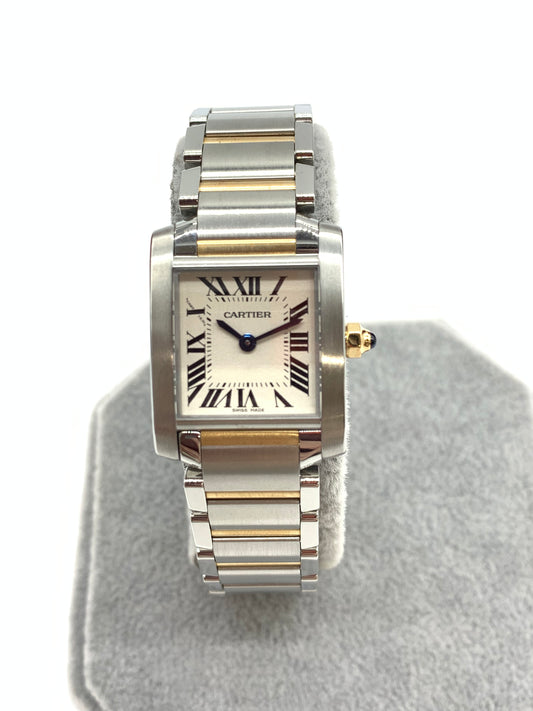 カルティエ Cartier タンクフランセーズ W51007Q4 2022年4月ギャラ 中古美品 レディース A1113-02