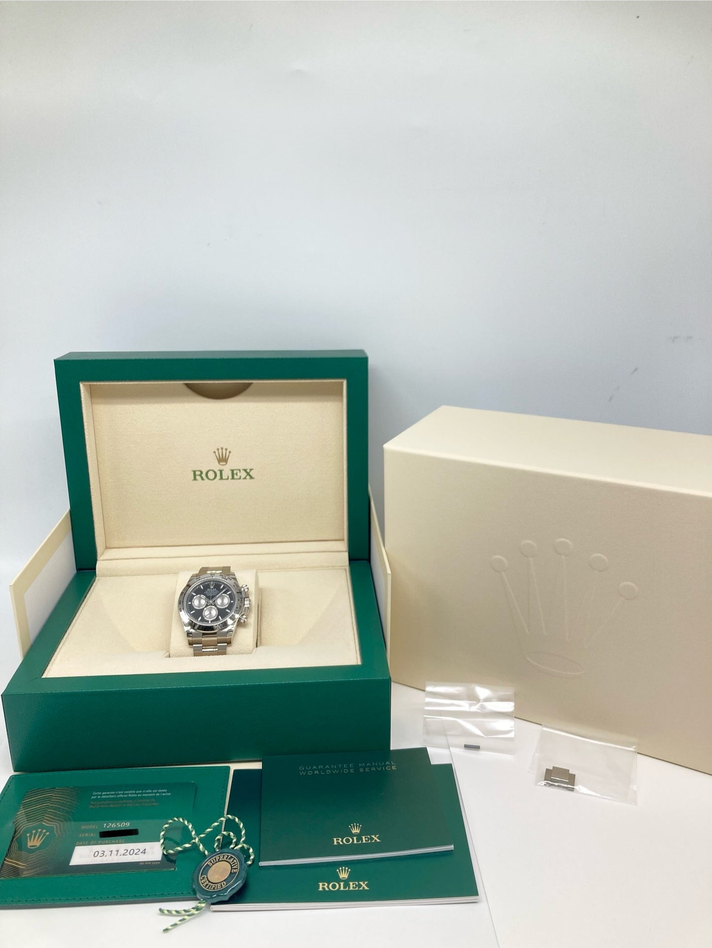 ロレックス ROLEX コスモグラフデイトナ 126509 未使用品 WG ホワイトゴールド 金無垢