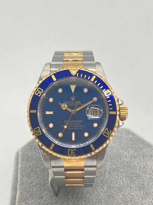 ロレックス ROLEX サブマリーナデイト 青サブ 16613 S番 中古良品 メンズ ポストヴィンテージ