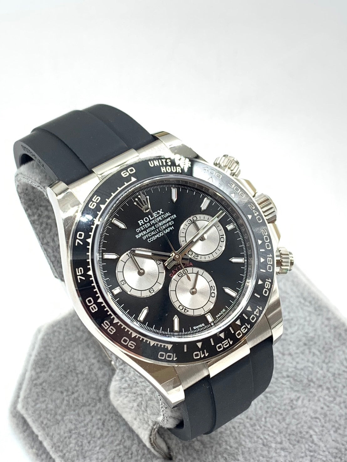 ロレックス ROLEX コスモグラフデイトナ 126519LN ホワイトゴールド K18WG ブラック ＆スチール 黒文字盤 オイスターフレックス ラバー