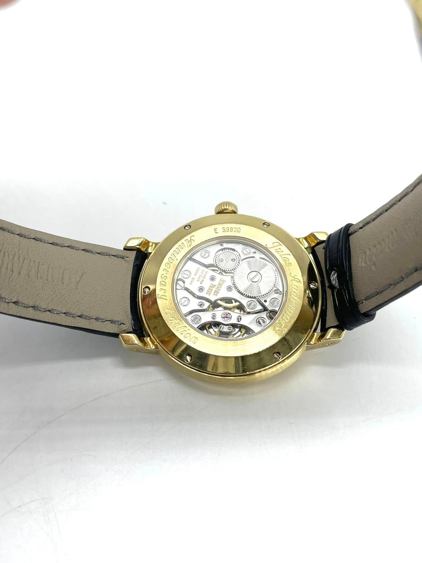 オーデマピゲ Audemars Piguet ジュール・オーデマ K18YG金無垢 ポインターデイト 手巻き パワーリザーブ  K18 18金 中古美品 メンズ  Ref. No　25961BA/O/002CR.01