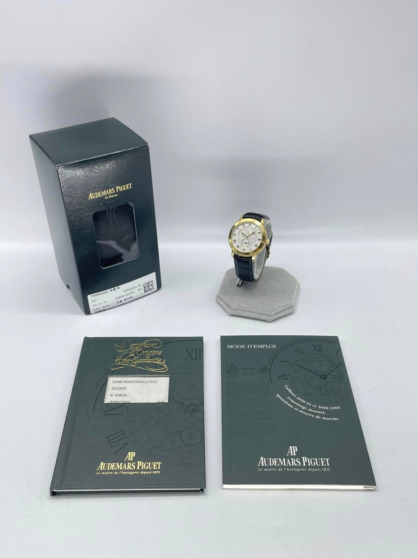 オーデマピゲ Audemars Piguet ジュール・オーデマ K18YG金無垢 ポインターデイト 手巻き パワーリザーブ  K18 18金 中古美品 メンズ  Ref. No　25961BA/O/002CR.01