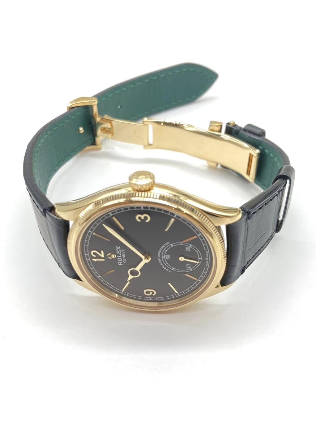 ロレックス ROLEX 1908 黒文字盤 52508 ほぼ未使用品 メンズ レディースRef. No52508